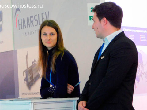 Russian Hostess Interpreter for Interpolitex Moscow Exhibition at Crocus Expo