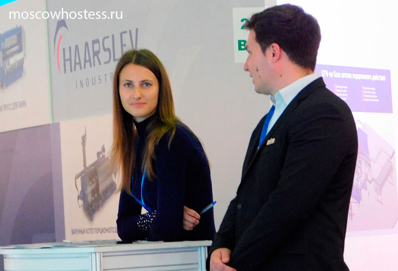 Russian Hostess Interpreter for Interpolitex Moscow Exhibition at Crocus Expo
