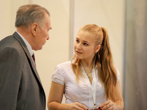 Russian Hostess Interpreter for Lesdrevmash Moscow Exhibition