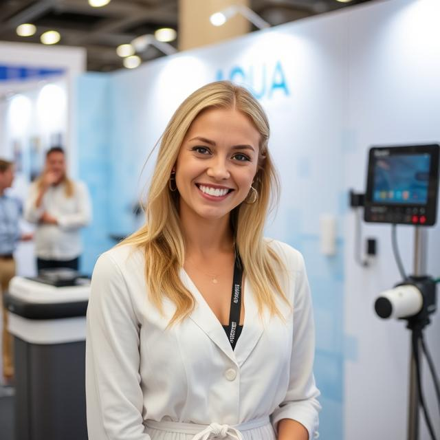 Russian Stand Hostess: The Face of Moscow Aqua Salon at Crocus Expo