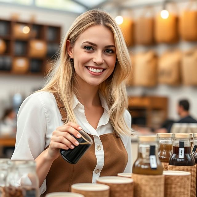 Hostess for Coffee Tea Cacao Russian Expo