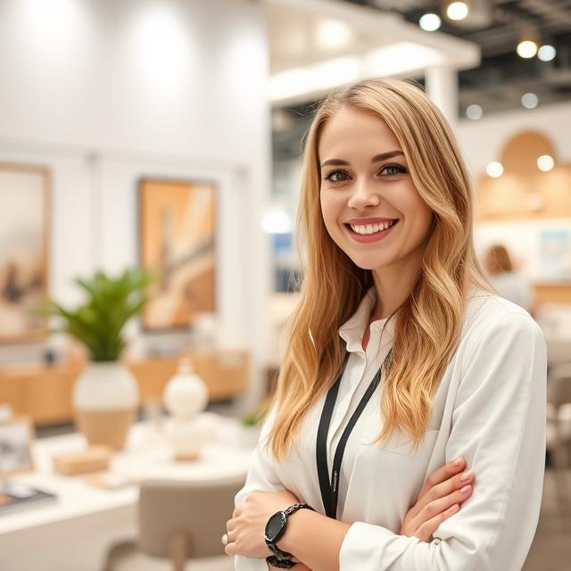 Stand Hostess for Design&Decor St. Petersburg Trade Show in ExpoForum