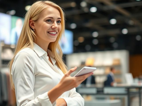 Russian Hostess Services at the ECOM Expo Moscow Exhibition