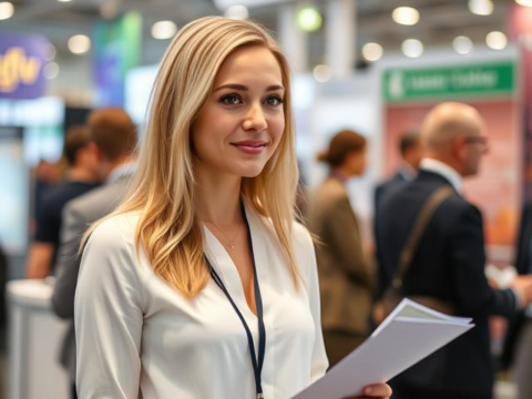 Russian Hostess at InterFood Krasnodar