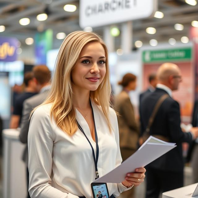 Russian Hostess at InterFood Krasnodar