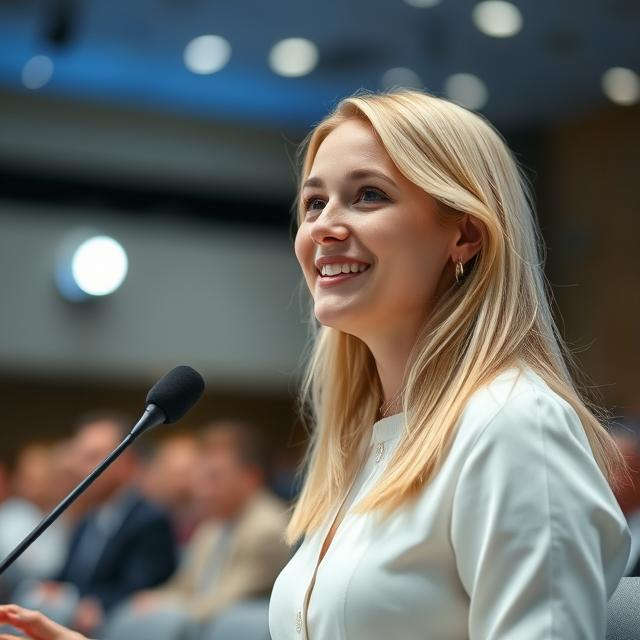 Russian Hostess at the LNG Congress Russia