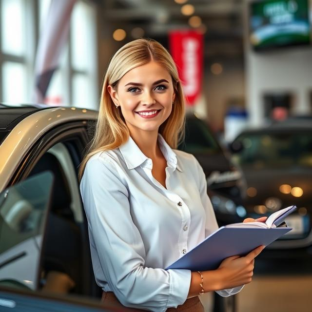 Russian Hostess at MIMS Automobility Moscow
