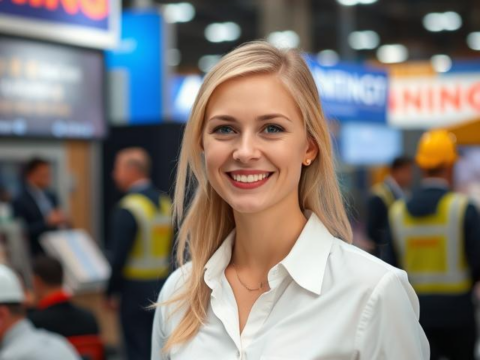 Russian Hostess at MiningWorld Russia