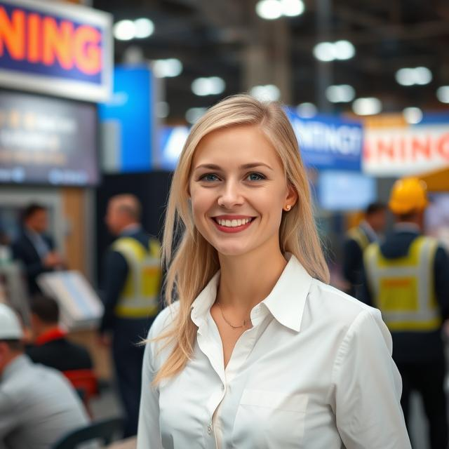 Russian Hostess at MiningWorld Russia