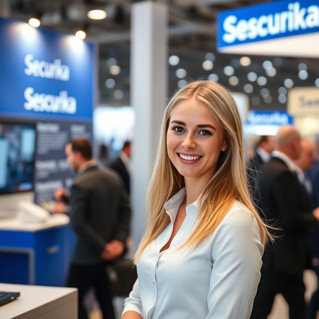 Russian Hostess at Securika Moscow