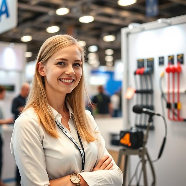 Russian Exhibition Hostesses at Wire Russia Moscow