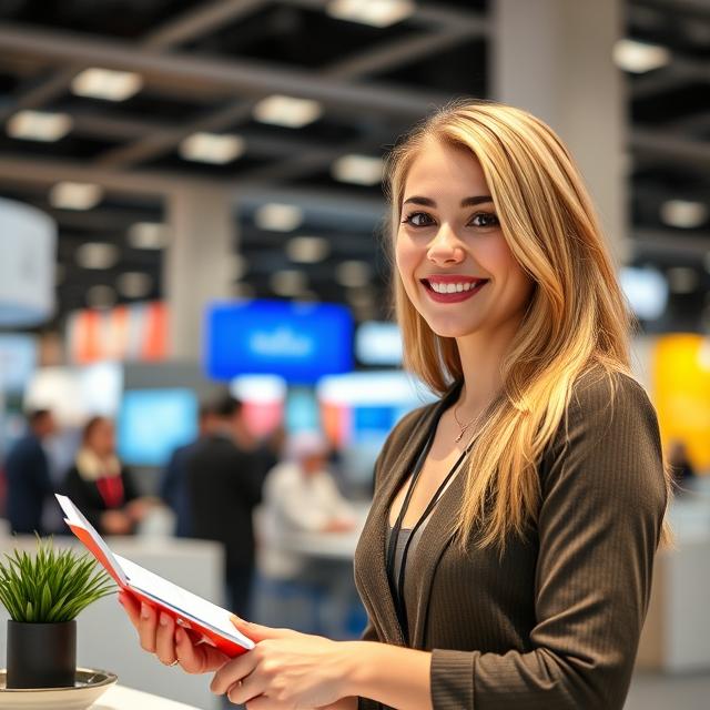 Professional Russian Stand Hostess for AGROPRODMASH Moscow Fair