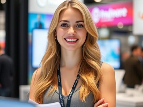 Russian Stand Hostess for CeMAT RUSSIA