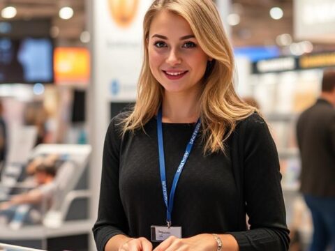 Professional Russian Hostess Services for Collection Premiere Moscow at Crocus Expo