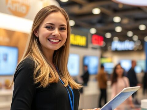 Professional Russian Hostesses for FlowersExpo Moscow at Crocus Expo