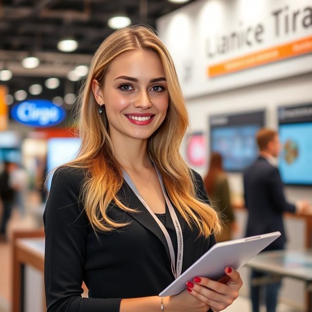 Professional Russian Stand Hostess Services for the Heat Treatment Exhibition at VDNH Moscow