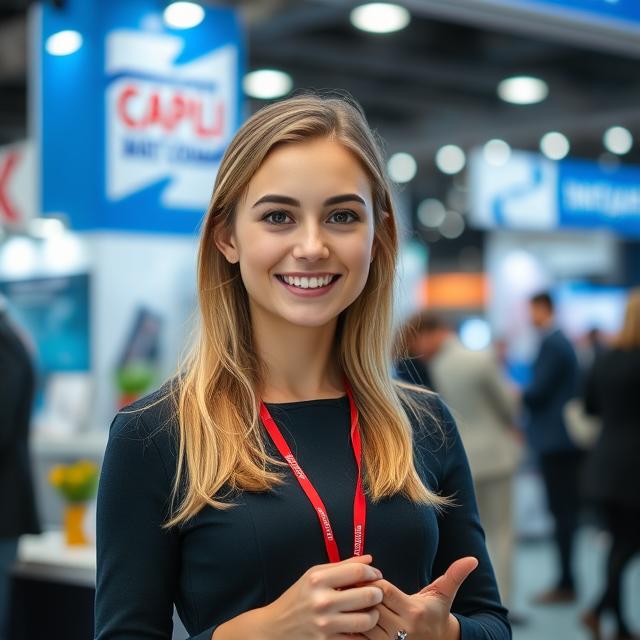 Russian Booth Hostess for IDMA Russia Exhibition