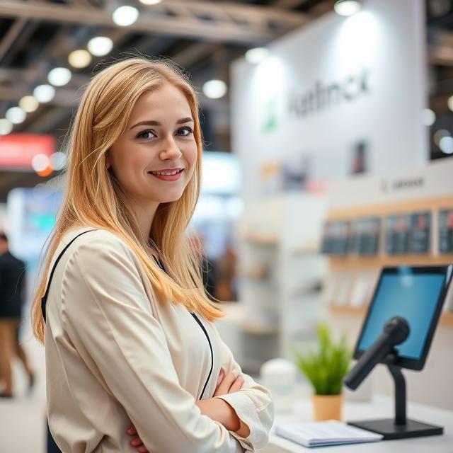 Russian Hostess for INNOPROM Exhibition in Ekaterinburg