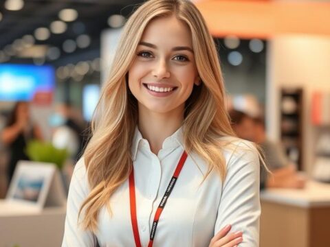Professional Russian Booth Hostess Services for Mir Detstva Moscow at Crocus Expo