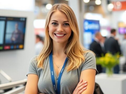 Hostess Θέσης σε Έκθεση της Μόσχας