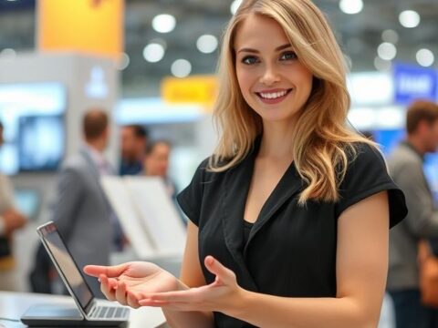 Stand Hostess a Moszkvai Kiállításon