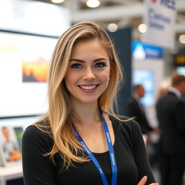 Professional Russian Booth Hostess for ParkZoo Exhibition at Crocus Expo