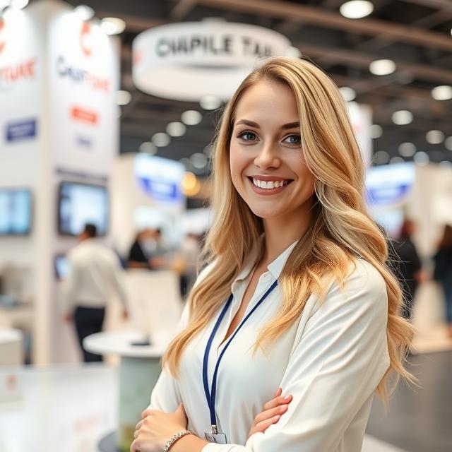 Professional Russian Hostess Services for Steel Structures Moscow Exhibition at Timiryazev Centre