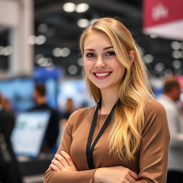 Russian Hostess Booth Assistant for Moscow Vape Club Show