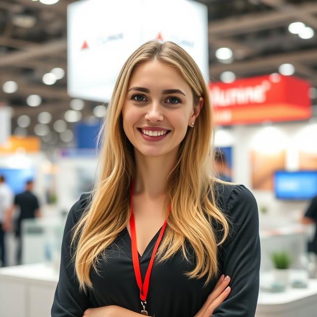 Russian Booth Hostess for WasteTech Moscow Exhibition in Crocus Expo