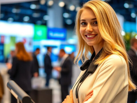 Russian Booth Assistant for Bikes Exhibition in Moscow
