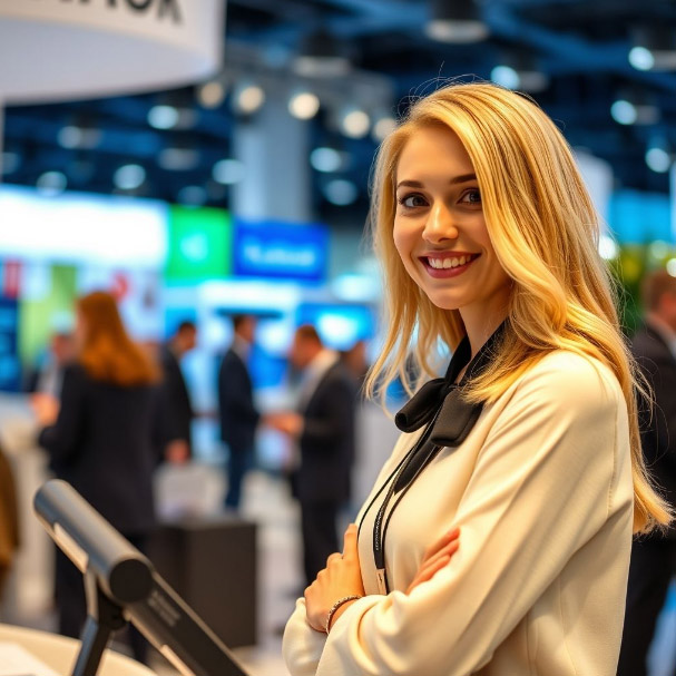 Russian Booth Assistant for Bikes Exhibition in Moscow