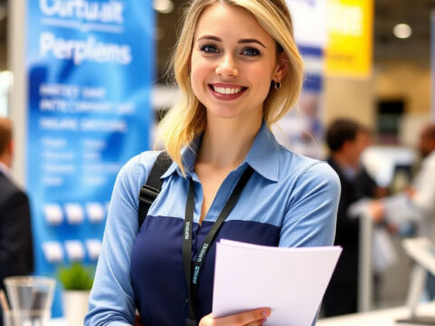 Russian Booth Assistant for IT Exhibition in Moscow