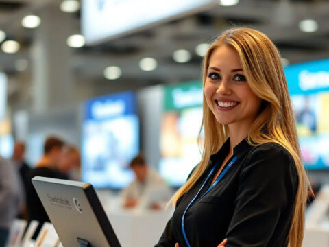 Moscow Exhibition Hostess for Industrial Fairs