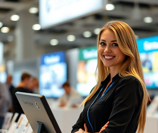 Moscow Exhibition Hostess for Industrial Fairs