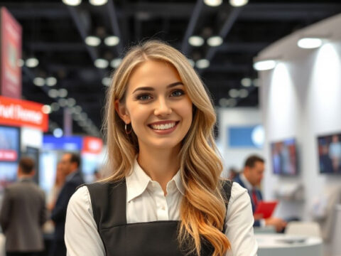 Russian Booth Hostess for Education Fairs in Moscow