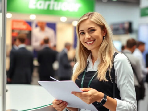 Russian Booth Hostess for Moscow Logistics Exhibitions