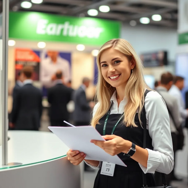 Russian Booth Hostess for Moscow Logistics Exhibitions