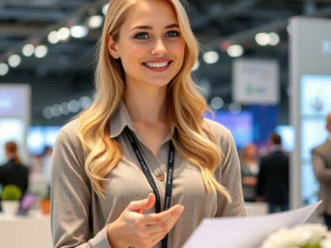 Professional Russian Stand Assistant for Stationery Exhibitions in Moscow