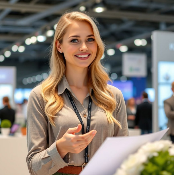 Professional Russian Stand Assistant for Stationery Exhibitions in Moscow