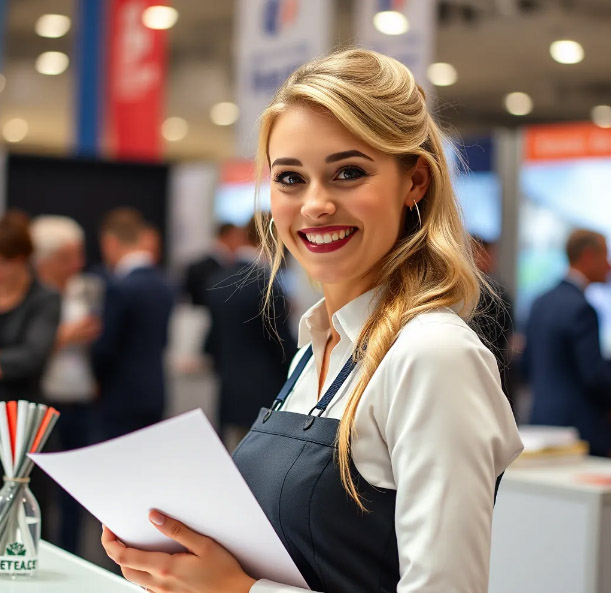 Russian Stand Hostess for Hospitality Industry Exhibition in Moscow