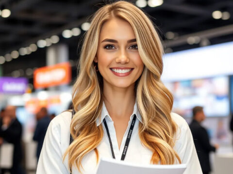 Russian Stand Hostess for Medical Exhibitions in Moscow