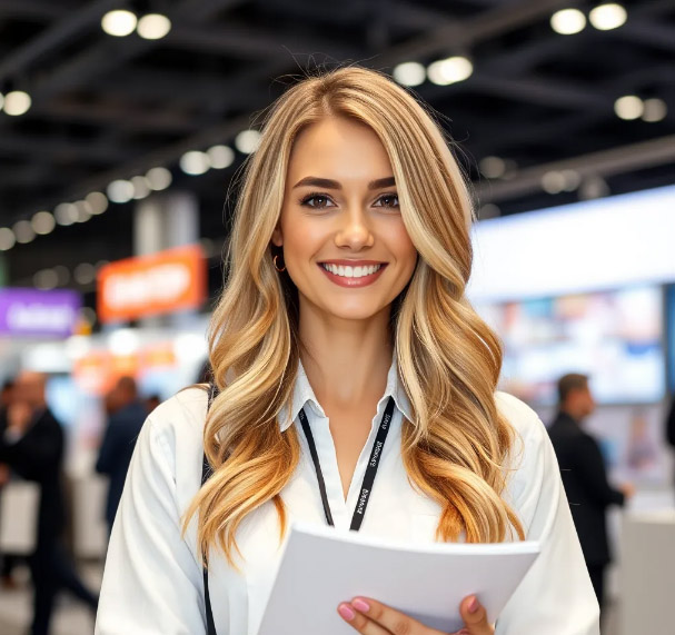 Russian Stand Hostess for Medical Exhibitions in Moscow