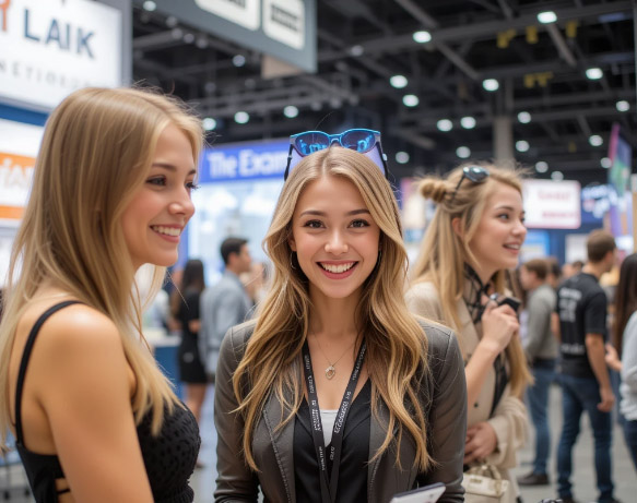 'Booth Babes' Dim Your Brand at Moscow's Premier Lighting Fairs