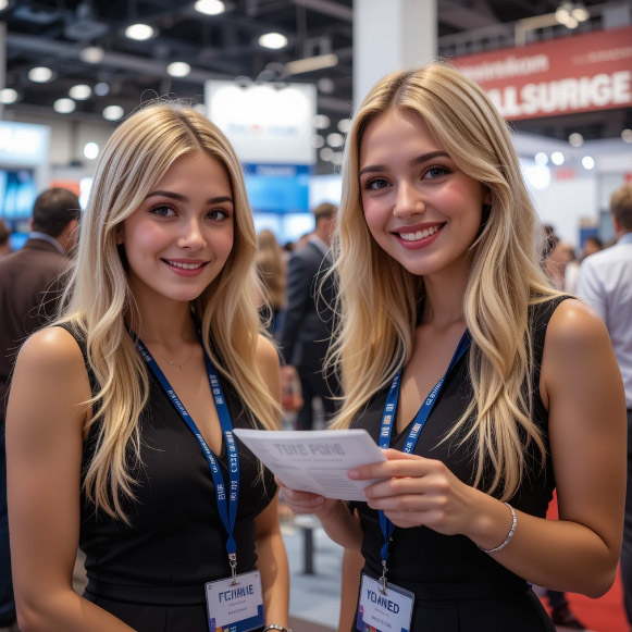 Exhibition Staff at Moscow's Premier Artificial Intelligence Fairs