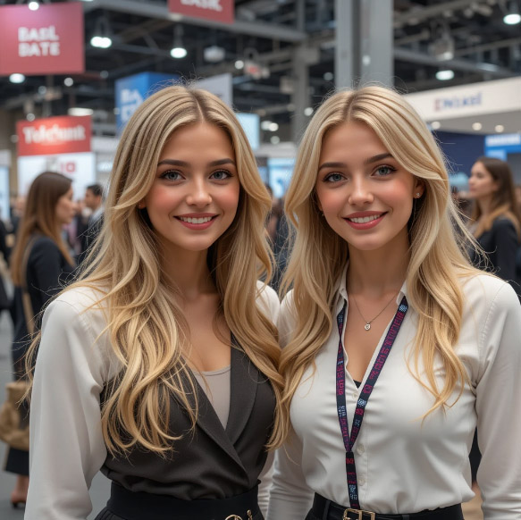 Exhibition Staff at Moscow's Premier Shipping Fair