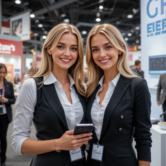 Hostesses at Moscow's Premier Real Estate Fairs