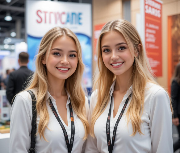 Promotional Models at Moscow's Premier Packaging Trade Show