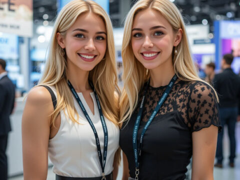 The Crystal Clear Advantage Professional Show Hostesses at Moscow's Glass Working Expo