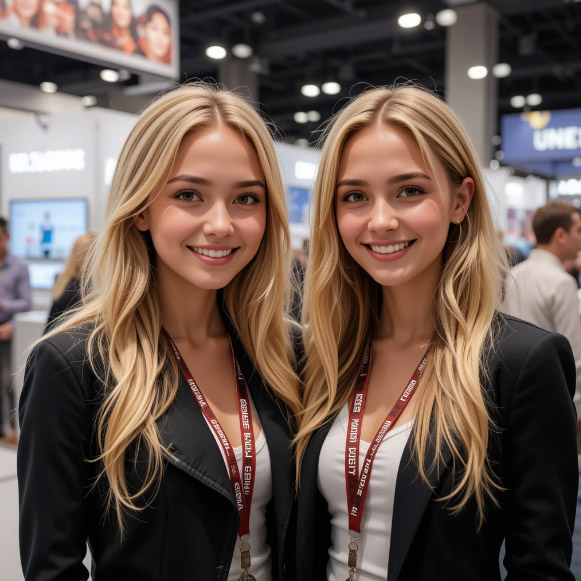 Event Hostesses at Moscow's Livestock & Poultry Exhibitions