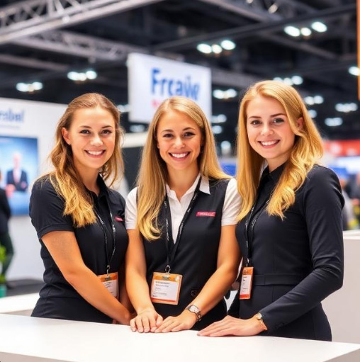 Hostesses at Aviation Infrastructure Events in Moscow